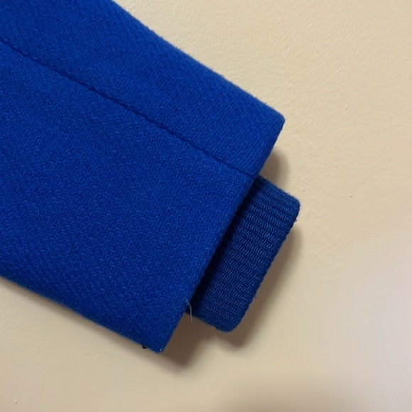 J.Crew Coat Italian Wool Cocoon Royal Blue Jacket Winter Sz 00 high quality - Picture 8 of 11
